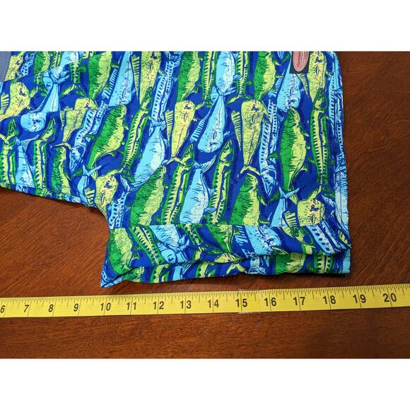 Vineyard Vines Swim Trunks 34 Blue Fish Beach Outdoor Board Shorts Beach Pool - Picture 10 of 12